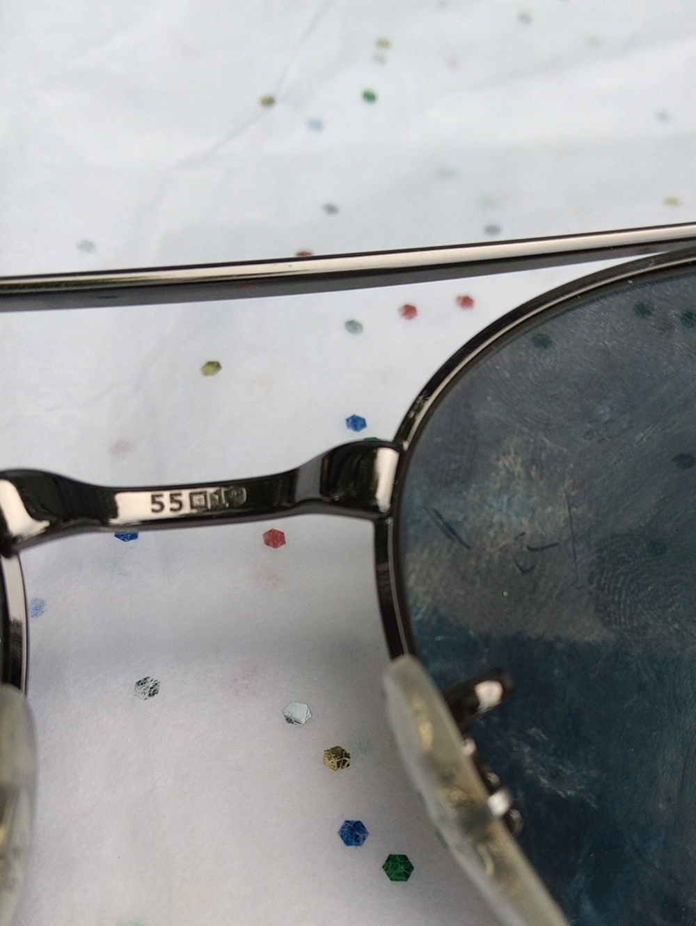 Ray-Ban Aviator Dark Lens Sunglasses - Picture 10 of 11